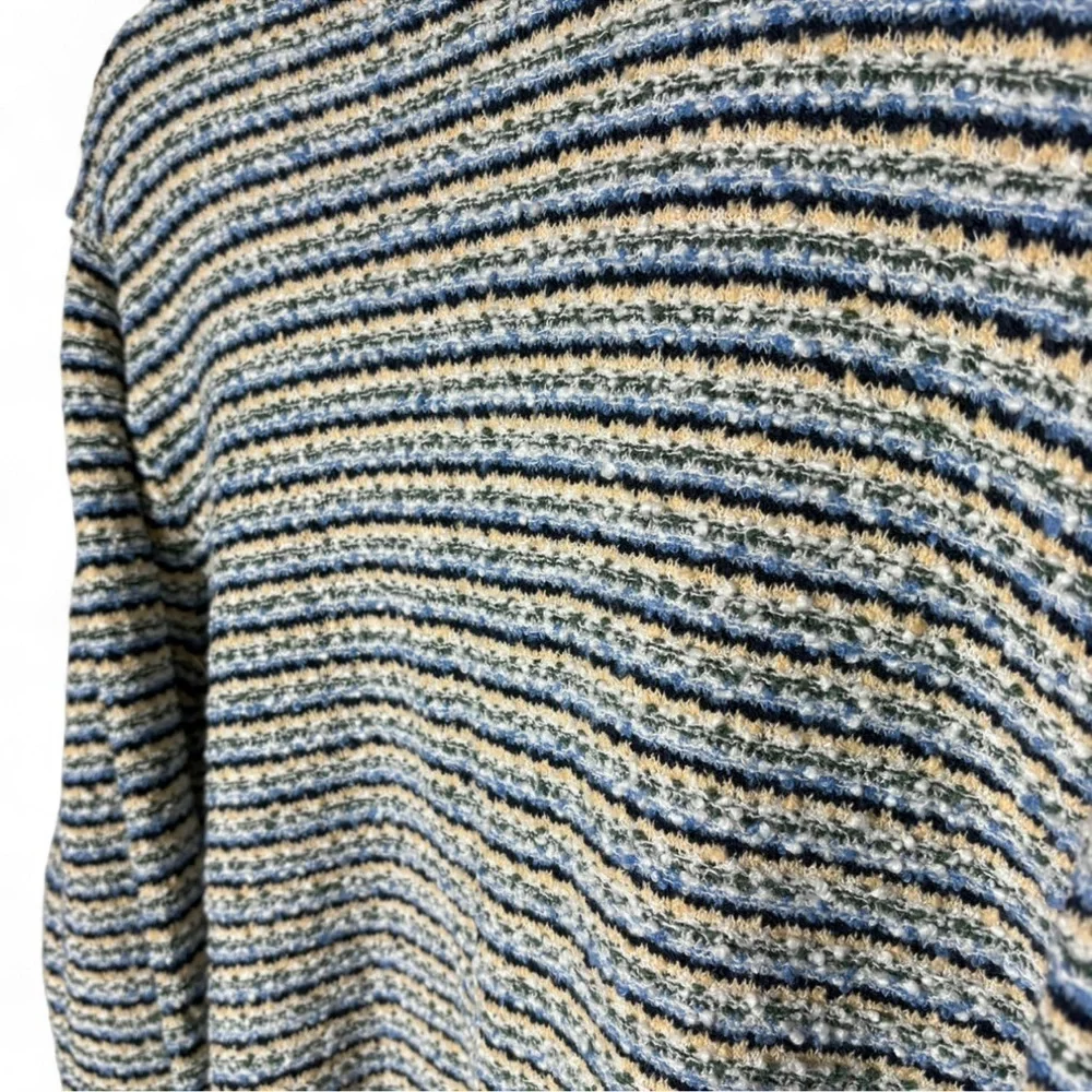 Liz Claiborne Striped Knit Cardigan Sweater XXL Preppy